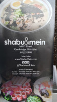 Shabu Mein menu
