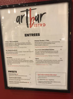 Artbar Bistro menu