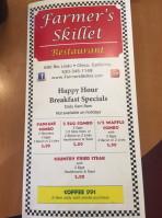 Farmer's Skillet menu
