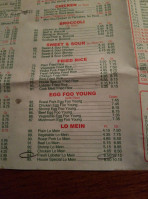 Eastern Bistro menu