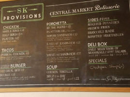Denver Central Market menu