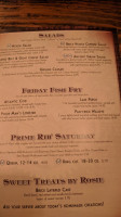 The Brick House menu