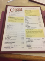 Kissin Cuzzins Neighbor Resturaunt menu