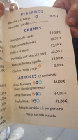 Areacova menu