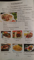 Lam's Garden Vietnamese & Chinese food menu