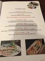 Kyoto Sushi menu