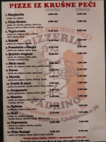 Pizzeria Padrino Pirc Bojan S.p. menu