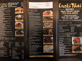 Lucki Thai Bistro menu