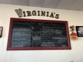 Virginia's Place menu