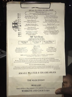 The Honeysuckle menu