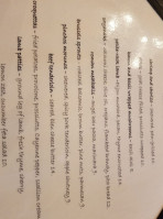 Santiago's Bodega menu