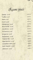 Gostilna Pri Bovavcu menu