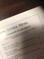 Chocksett Innorporated menu