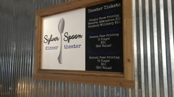 Sylver Spoon Dinner Theater menu