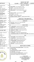 Cedar Vine Community Kitchen Cocktails menu