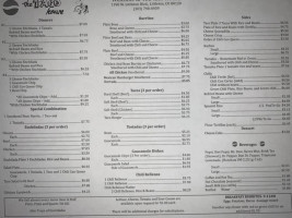 Taco House menu