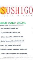 Sushigo menu