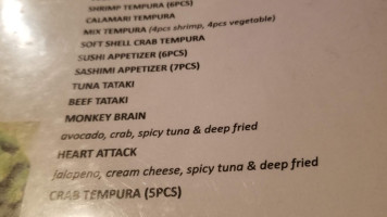 Sushi Gen menu