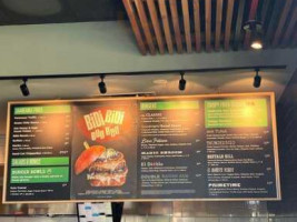 Grub Burger menu