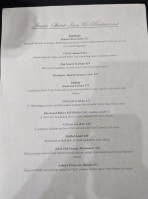 The Irwin Street Inn menu
