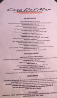 Casa Del Mar menu