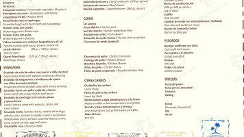 Restaurante Bar Tolo menu