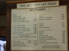 Patate Chez Loulou menu