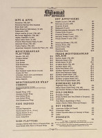 The Diplomat Jr. menu