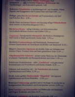 Fraenkischer Hof menu