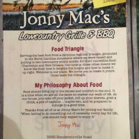 Jonny Mac's Lowcountry Grille And Bbq menu
