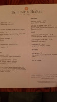 Brimmer & Heeltap menu