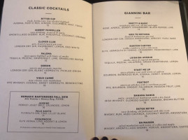 Famous Players Inventions Los Angeles Athletic Club menu