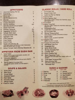 Sapporo Sushi Steakhouse Of Mayfield menu