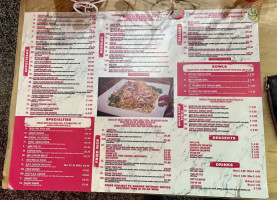 Tg Thai Food menu