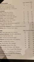 Via Trenta Osteria Wine menu