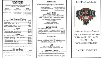 Skybox Grille menu