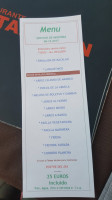Catamaran menu