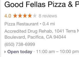 Good Fellas Pizza Pasta food