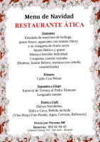 Atica menu