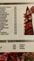 Tomo 7 Sushi menu