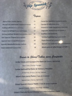 Top Spanish Cafe menu