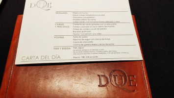 Duque menu