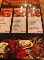 The King Crab Shack menu