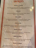 Lima Taverna menu