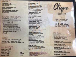 Clique menu