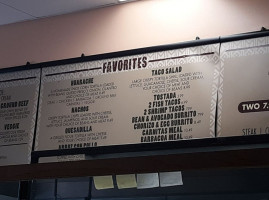 The Famous Taco menu