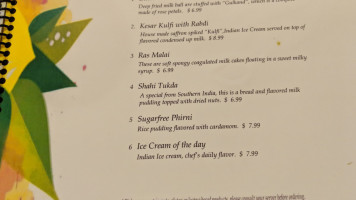 The Yellow Chilli Of Georgia menu