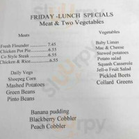 Spring Valley menu