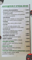 La Lupe Cantina menu