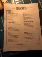 Banshee menu